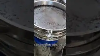 Juice vibration filter with 400 mesh screen working
