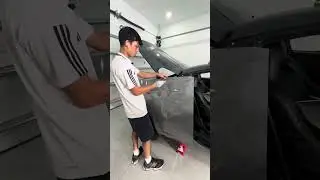 How to wrap a 350z rear quarter panel