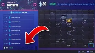 FortByte #36 - ACCESSIBLE by Sentinel on a Frozen Island - LOCATION - FORTBYTE Challenges Season 9