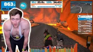 INSANELY CLOSE FINISH | Zwift Race Cat C (Breakdown)