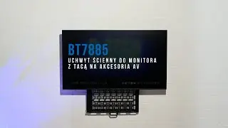 B-Tech AV Mounts - BT7885 UCHWYT ŚCIENNY DO MONITORA  Z TACĄ NA AKCESORIA AV