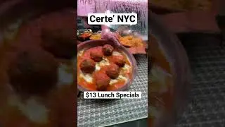 NYC LUNCH DEAL ! CERTE' $13 Gourmet specials daily #shorts #nyc #lunch #short