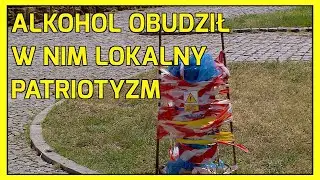 Złotoryja: Wdrapał się po flagę i...