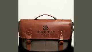 Burghley Bags. Barholm Leather & Canvas Messenger