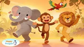 Jungle Parade | Nursery Rhymes & Kids Songs | Happy Penguin
