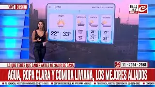 Martes caluroso en la ciudad de Buenos Aires... &iquest;c&oacute;mo sigue la semana?