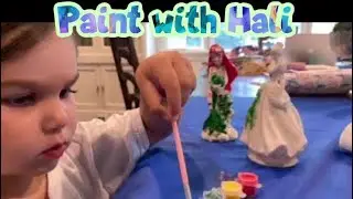Hali Dane Paints Ariel & Cinderella | Disney Princess Statues
