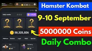 9 September daily combo | hamster kombat daily combo | 9 September daily combo hamster kombat