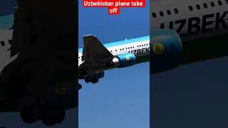 Uzbekistan plane take off airport High speed #uzbekistan #plane #takeoff #viral #shorts