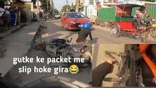 LIVE ACCIDENT || BIKE CRASH CAUGHT LIVE ON CAMERA || NF RIDE