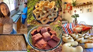 NOSSO CAFÉ COM VÁRIAS DELÍCIAS+ COZINHA CAIPIRA MAIS LINDA AINDA!!!
