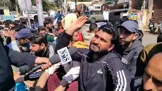 Protest outside the jammu secretariat | Fire and Emergency sc@m