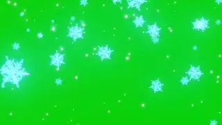 Crystal Snow Green Screen Effects | Snow Crystal Green Screen | Free to use |