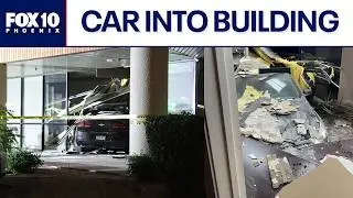 Mesa office damaged after teen driver plows through building | FOX 10 Phoenix