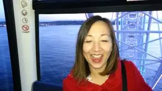 Inside the Seattle Great Wheel Carousel -Tourist Attraction