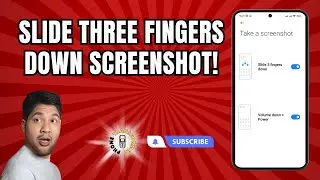 How to Turn on Slide Three Fingers Down Screenshot on Android | Swipe for Screenshots
