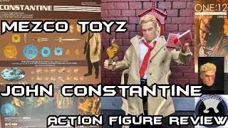 John Constantine Mezco Toyz Action Figure Review w/Marvel Legends DC MULTIVERSE NECA comparisons