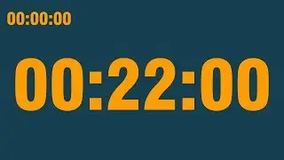 22 minute timer (with end alarm, time elapsed and progress bar)