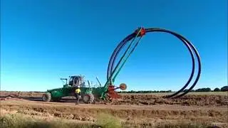 World Amazing Modern Agriculture Equipment Mega Machines Tractor Ditcher Trencher Field Drainage