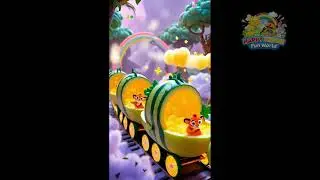 Fruit Trains #FruitTrains #CartoonFun #Shorts #FunnyRides #YouTubeShorts #ColorfulWorld #ViralShorts