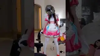 Emiru Puts On DOOM Helmet