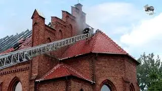 Potężny pożar kościoła w Lutolu Suchym!