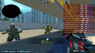 CS:GO | SHERIFF 100 KILLS CHALLENGE | M4A1S | 100 kill 52SECONDS