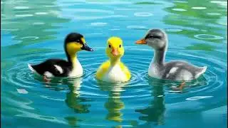 Ducklings Song 🦆 | Cute Baby Duck Song for Kids | Quack Quack Waddle Waddle | Original Nursery Rhyme