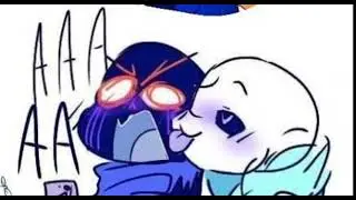 Undertale AU comic dubbed [error hates kisses]