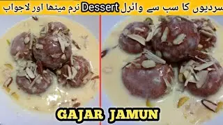 Carrot Balls With Rabri Milk| Viral Gajar Jamun With Thick Rabri| Soft, Juicy Winter Special Dessert