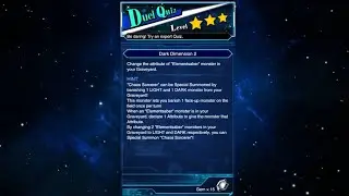 Yugioh Duel Links - Duel Quiz Level 3 : Dark Dimension 2