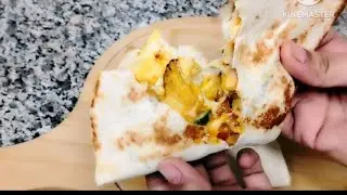 Cheese chicken ken tortilla wrap