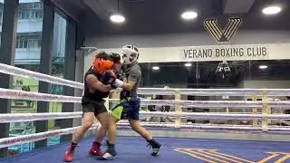 Sparring very tough pressure fighter!