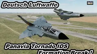 DCS World Deutsch Luftwaffe Panavia Tornado IDS  Formation Bonton Roll ! Break ! ドイツ空軍　【爆音浴】