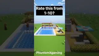 How to build Swimming pool in minecraft#minecraft #minecraftshorts #phantomxgaming #minecraftbuilds