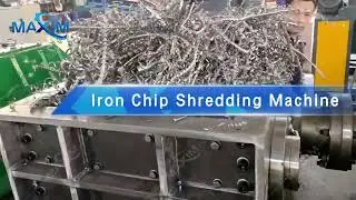 Iron Chip Shredder #IronChipRecycling #MetalChip #DoubleShaftShredder
