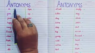 Antonyms Half Yearly Exam Revision|| Opposite words|| Half Yearly Revision 