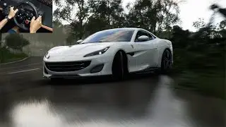 855HP 2018 Ferrari Portofino | Forza Horizon 5 Logitech G29 Wheel Gameplay