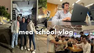 medical student life vlog ✨💻 ☕️  (studying, grad student mixer, exploring LA)
