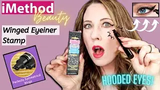 Trying Winged EYELINER STAMP with HOODED eyes | iMethod Beauty Review
