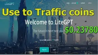 How to use traffic coins in Lite GPT || use traffic coins from litegpt