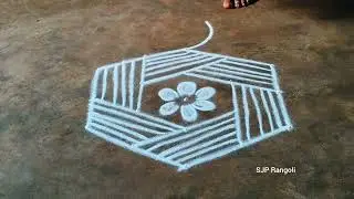 Thai madham special kolam 🌺 Easy padi kolam designs 🌺 festival muggulu