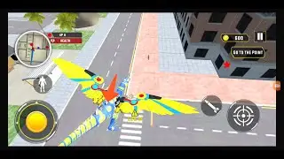 Flying dino robot || game play android #1