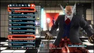 Tekken Tag Tournament 2   a look at Jinpachi's clothing items