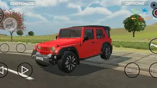 THAR ROXX CAR DRIVING AND DRIFFTING | ANDROID GAMEPLAY | INDIAN VEHICLE SIMULATOR 