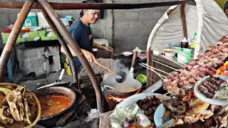 Brutal !! Dagingnya Gede Tapi Empuk !! Porsi Ugal Ugalan Dan Bumbu Sate Kambing Meresap Sempurna