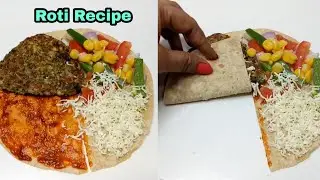 Indian Style Veg Wrap / Simple and Quick Roti Wrap / Trending Wrap Hacks / Roti Wrap Recipe / Wrap