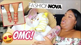 TRYING SHOES FROM FASHION NOVA | What are those?!!!