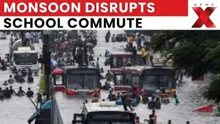 Bridge Washed Away by Rains, Students Risk Lives Crossing River to School | NewsX