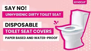 Gynocup Paper Toilet Seat Cover | Disposable Toilet Seat Covers-Paper based and water-proof #Gynocup